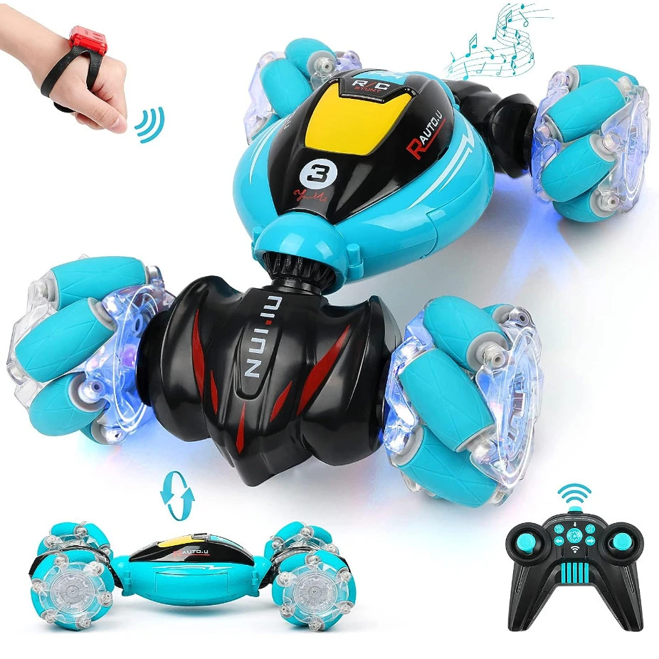Popular watch control twisted gesture control rc toy stunt car