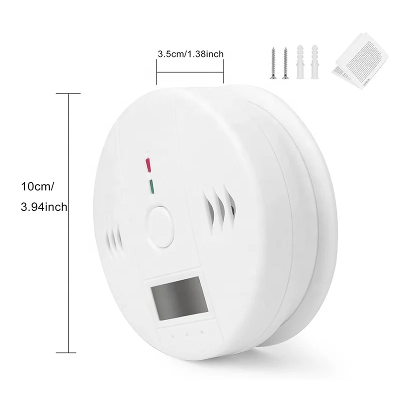 Smart Home Security Alarm System Carbon Monoxide Detector Digital Display Carbon Monoxide Alarm