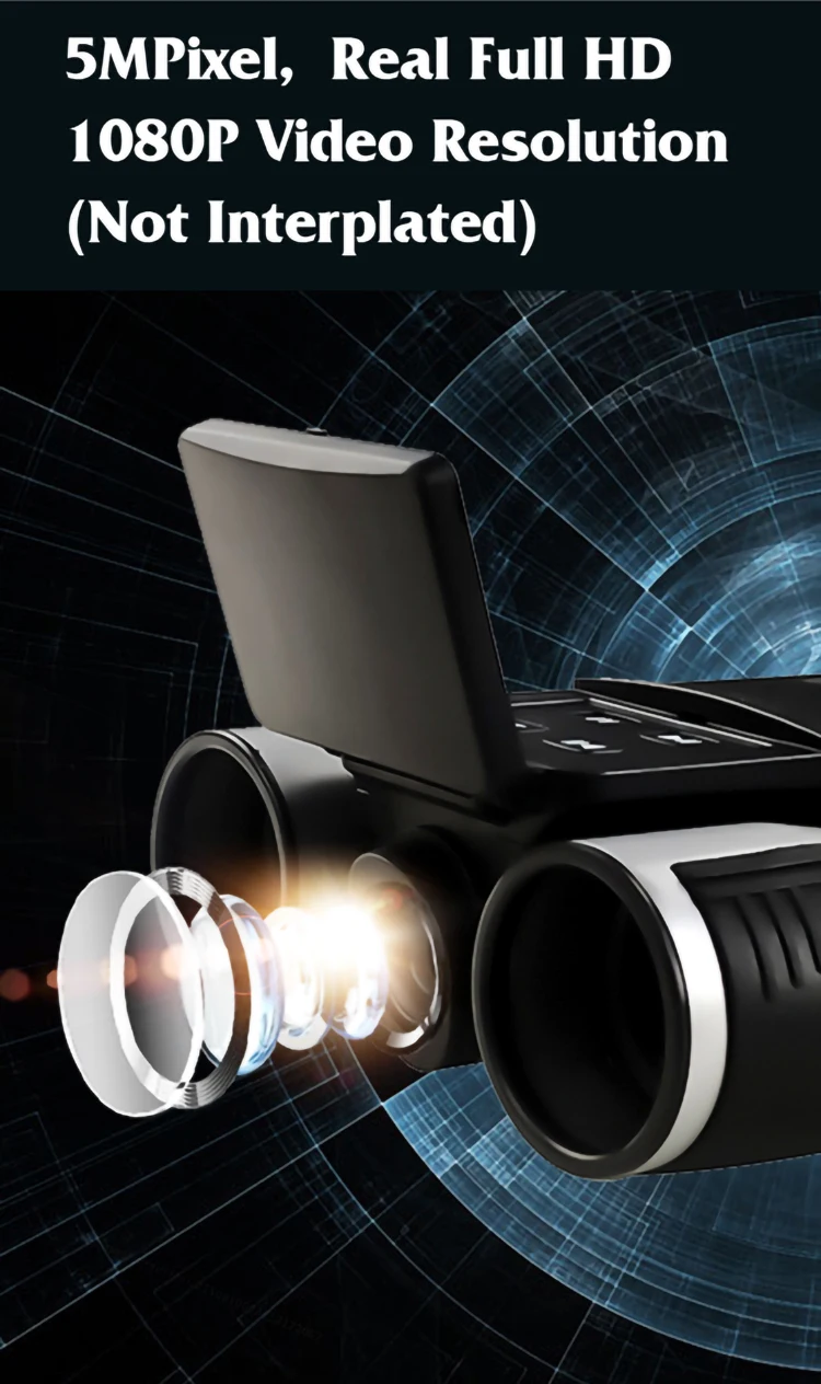  Цифровой микроскоп с ночным видением 1080p full hd 5mp тепловой телескоп бинокулярная камера 12x32 цифровой камерой
