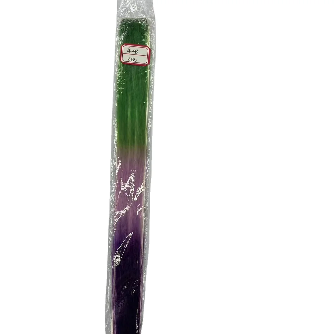 European and American foreign trade wig women color long straight hair extensions single clip dyeing gradient