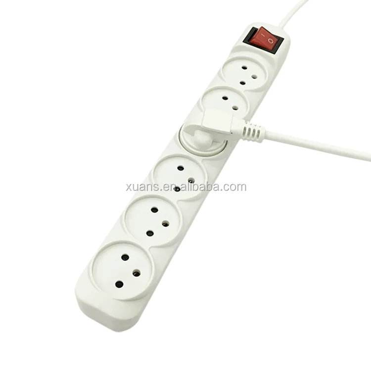 SII Approved Israel 6 Way Multi Electrical Extension Socket