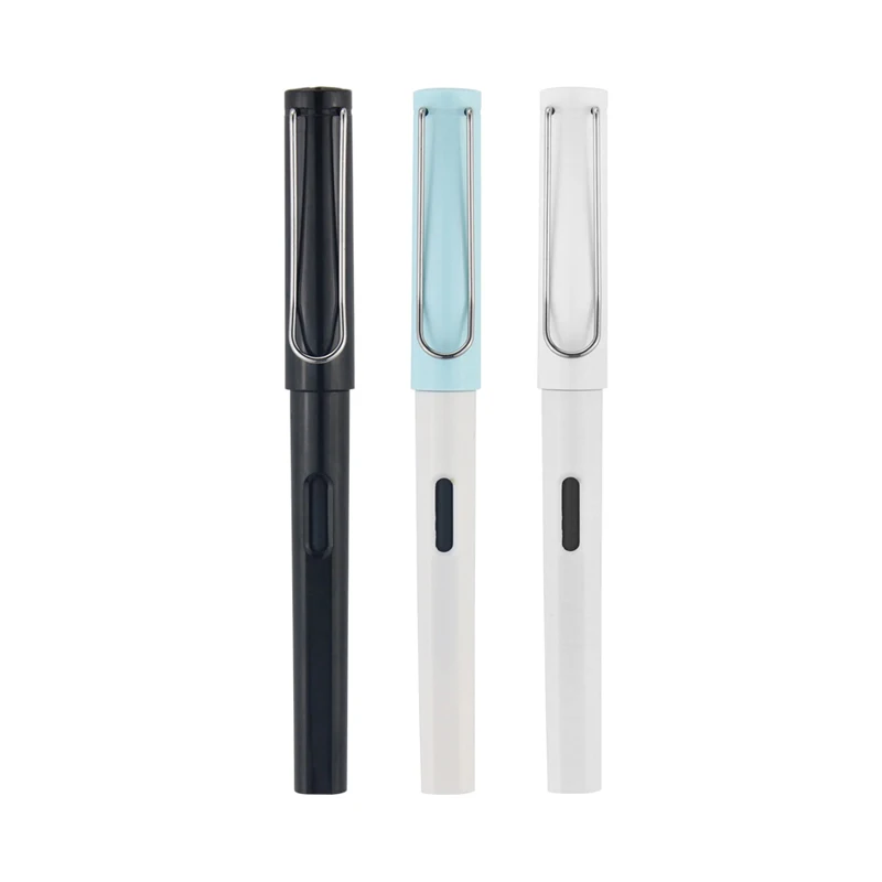 Latest Fresh And Fashionable Black White Blue Multi Function Metal Nib Classic Pens Hot Selling High Quality Fountain Pen
