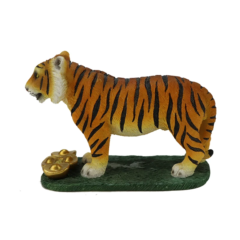 Wholesale Customized New Tiger Sculpture Resin Figurine Home Decorative Craft for Festivals and Gifts