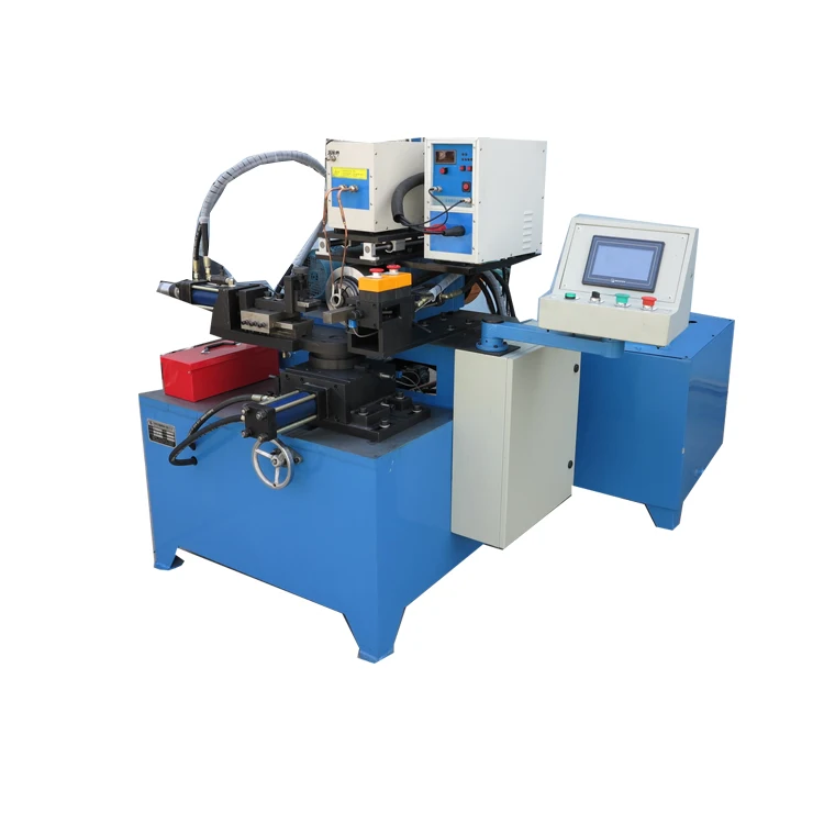 High speed copper aluminum metal tube pipe end hot heat spinning machine