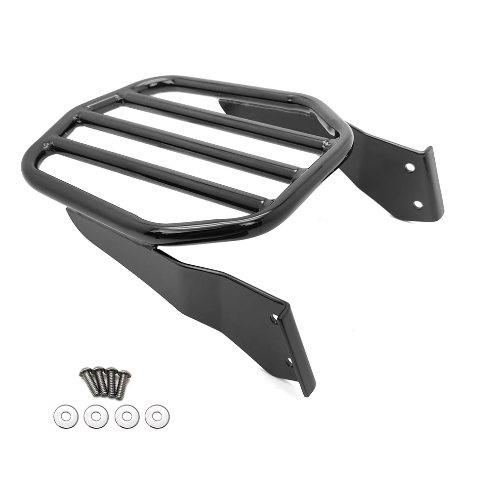 RACEPRO Motorcycle Detachable Backrest Sissy Bar Luggage Rack for Harley Davidson Softail Sportster Dyna