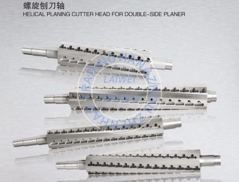 tideway CN2033 helical planing cutter head for double-side planer   tiling tools  rail guide cnc  cnc machine blade