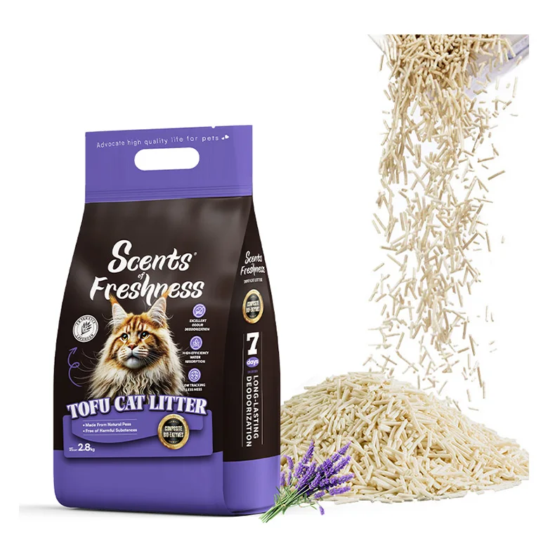 Wholesale Supplies Pet Cat Product Natural Eco Tofu Cat Litter Sand Biodegradable Bulk Clumping Flushable Cat Litter Tofu