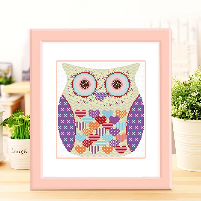 
embroider DIY DMC Cross stitch Sets For Embroidery kits Owl doll factory direct sale cartoon 