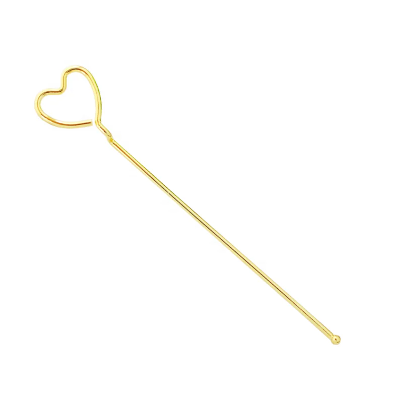 Wholesale Customized 12.3CM DIY Hair Accessories Accessories Nickel-Free Plating Heart Shaped Hairpin