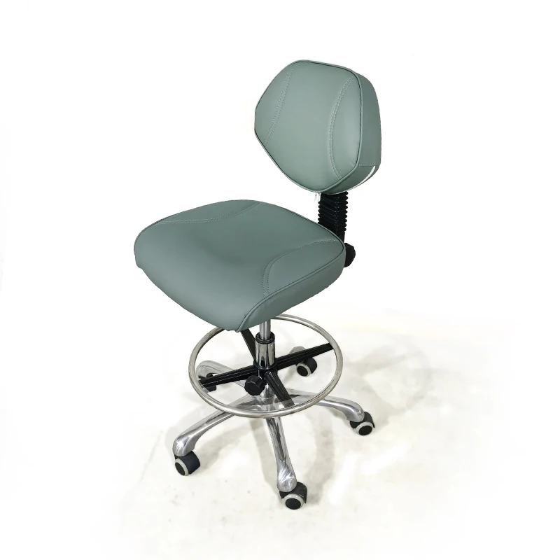 Yimmi Cosmetic Clinic Stool Chair With Wheels Beauty Salon Furniture Medical Rolling Backrest Stools Salon Stool