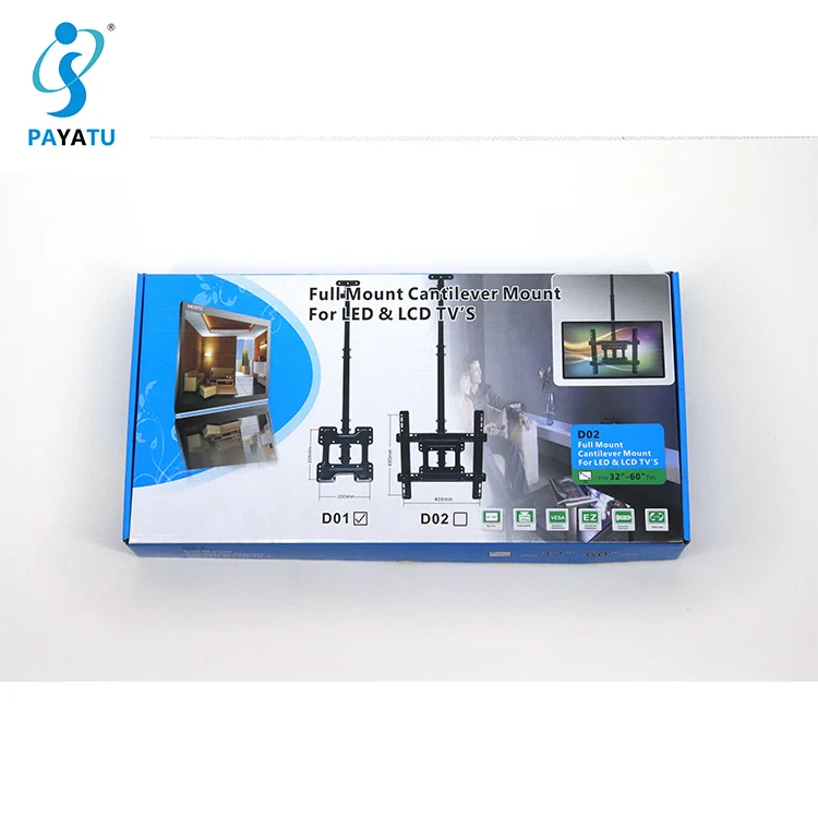 Flat TV Motorized Ceiling Flip Device Motorised Drop Down Ceiling TV Mount TVs Bracket Remote Control