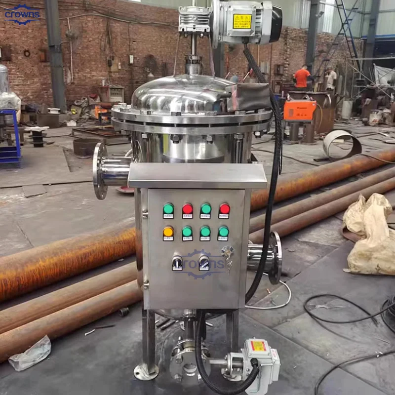 Factory Sale Customized Brush Scraper Type Industrial strainer Automatic Clean Self-cleaning Filter