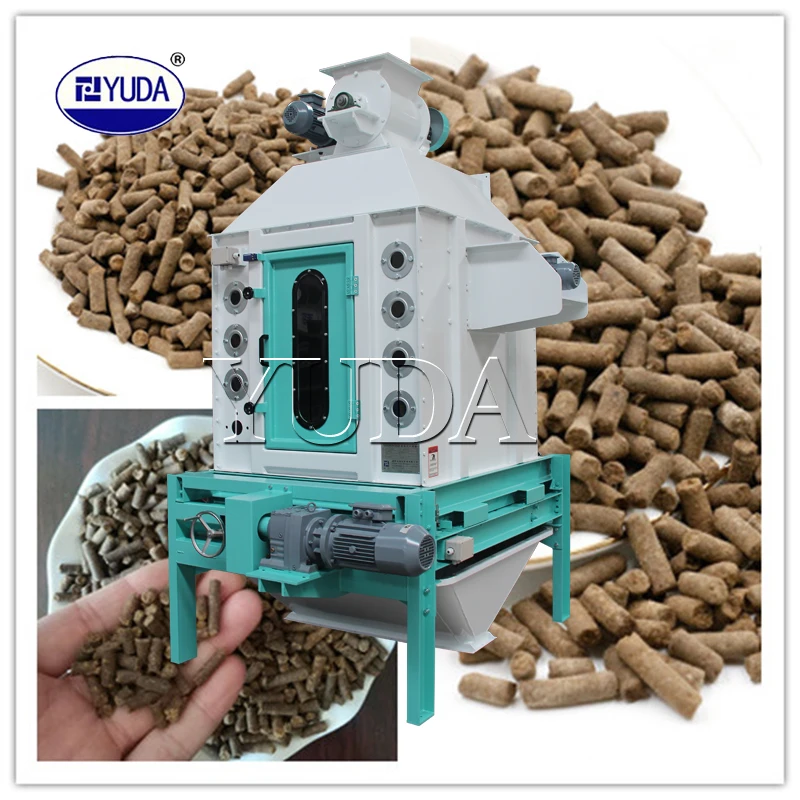 YUDA safety skln animal pellet feed cooler counterflow cooling machine