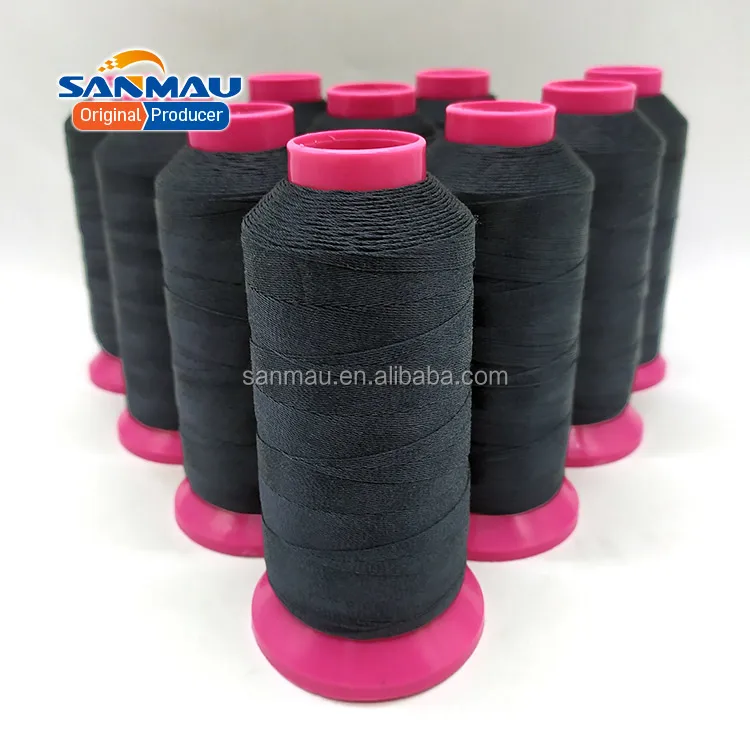 400D/3 Black Aramid1414  filament yarn abraison resistant sewing thread for Milspec Vest Sewing Thread