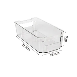 Plastic Durable Kitchen Slide Drawer Type Fruit Fish Egg Refrigerator Storage Box bins Fridge Organizer