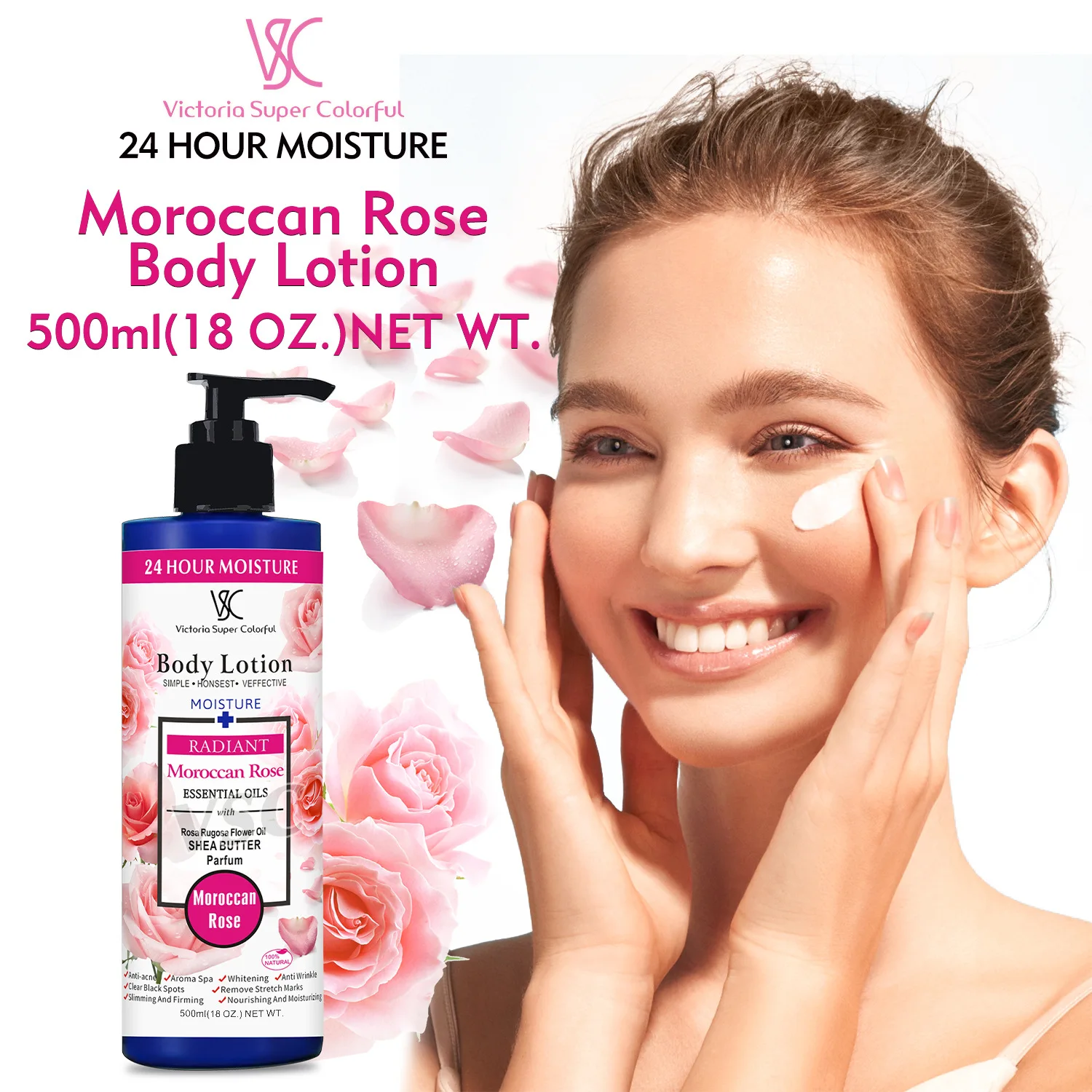 VSC wholesale vitamin C coffee mango peach fruit whitening body lotion moisturizing Body Milk 500ml alpha arbutin body lotion