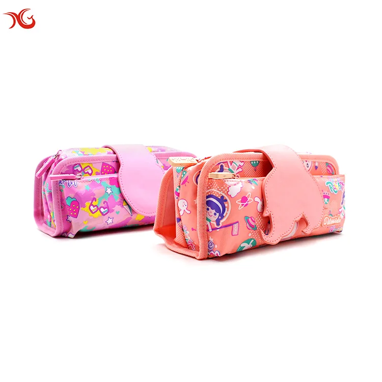 Smiggle Manufacturer Custom Portable Big School Pouch Pencil Case Pencil Pouches With Stationery For Girls