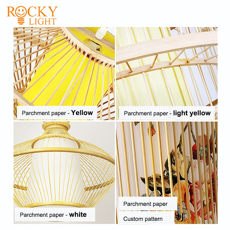 Bamboo chandelier / Bamboo chandelier Bamboo art Zen tea room Chinese restaurant Homestay lamps Japanese rattan lanterns retro w