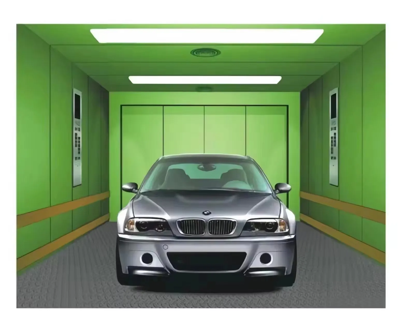 Fuji Cheap Round Shape Home Elevato Car Lift Elevator Car Residential Passenger Elevator