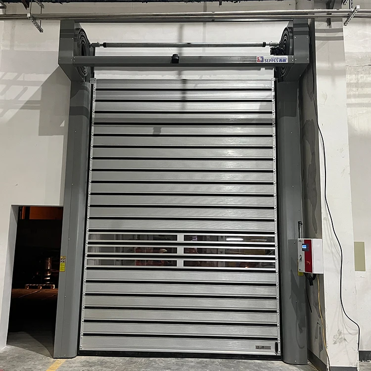 Hard Fast High Speed Roller Shutter High Performance Al-Alloy Spiral Hard Panel Door