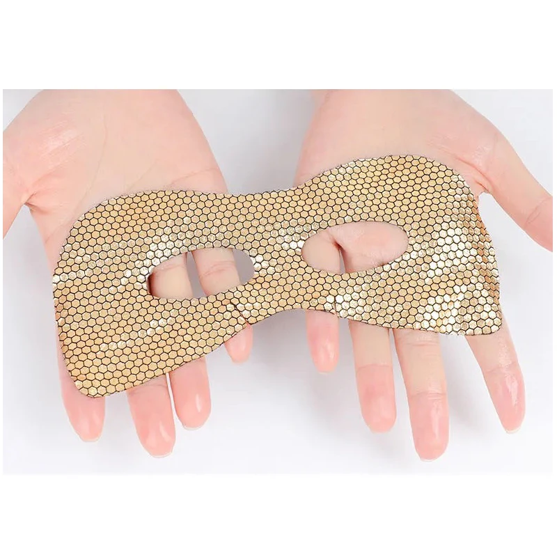 Fine workmanship tensioning fine lines black circles gold eye mask for European American women