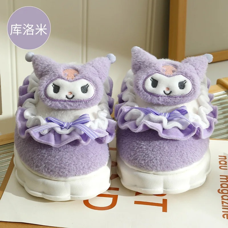 Botu Cute Christmas Stuffed Winter Slippers warm slipper High Quality Comfortable Home Soft Plush Slippers new year Gifts