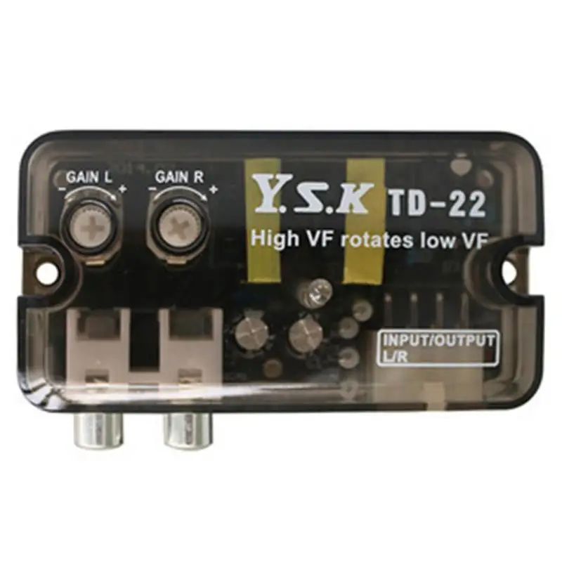 12V Авто RCA стерео высокого к низкому Регулируемая частота линии динамик уровень адаптер конвертер аудио