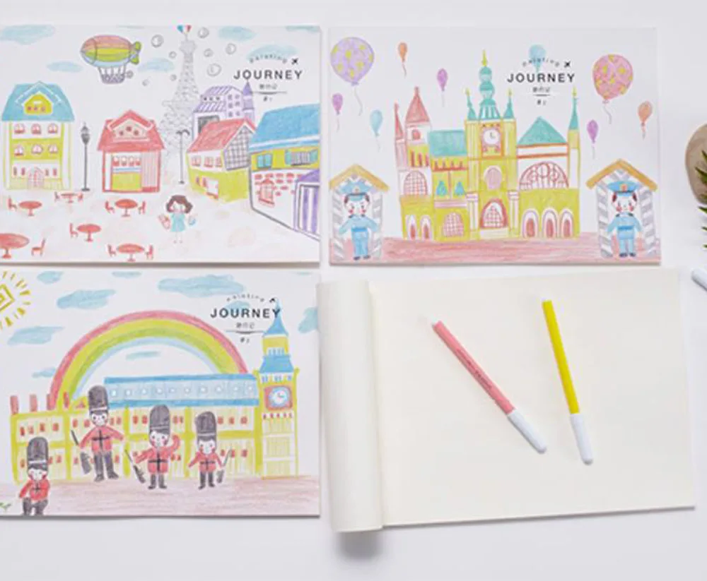 custom children drawing book tear-off kids drawing books