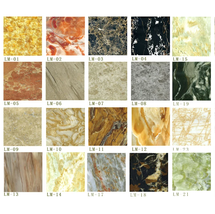 PVC decorative marble sheet for wall decoration