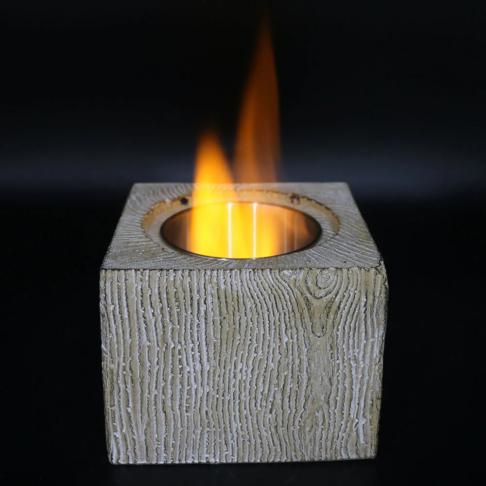 С применением этанола из растительного сырья, огненная яма огня чаши из нержавеющей стали Костровая чаша портативный Круглый бетон столешница камин