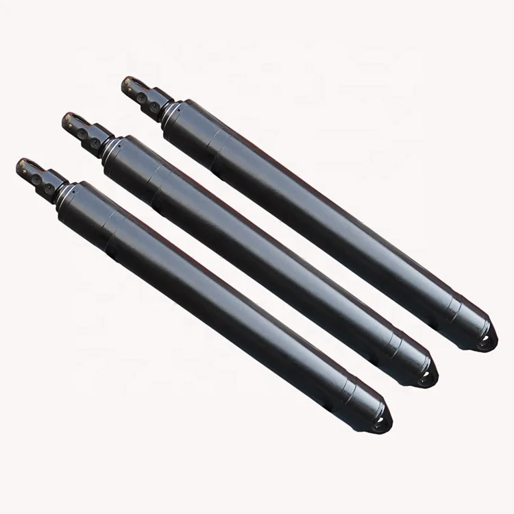 
double acting three level hydraulic cylinder used in environmental sanitation equipment 