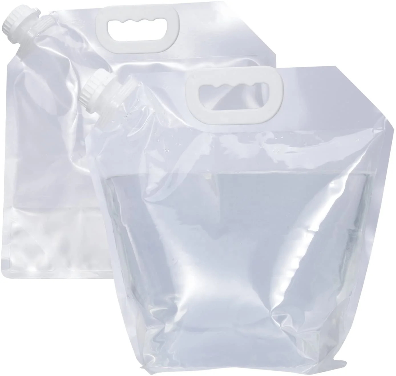 Clear Collapsible Water Tank Container Plastic Carrier Portable Water Tank Lightweight Space Saving Outdoor Folding Water Bag