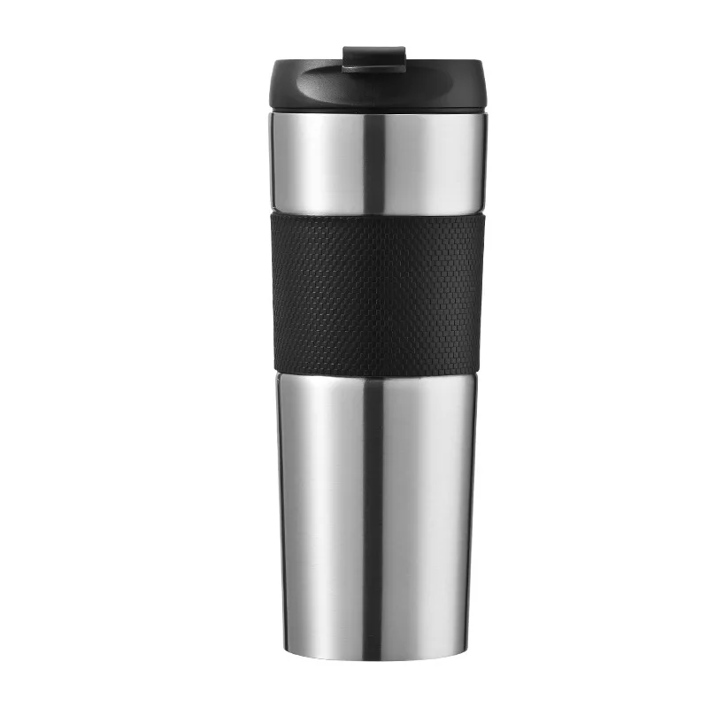 Kingze 450ml Stainless Steel Coffee Mugs Custom Logo Printed Luxury Camping French Press Gold Pink Coffee Maker