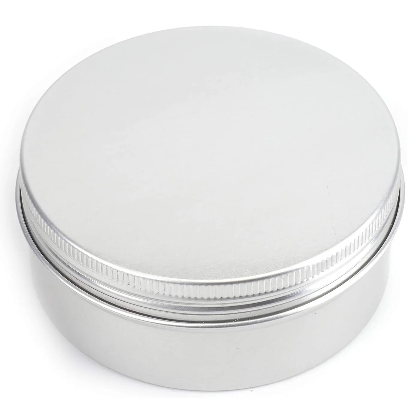 Aluminum Tin Cans Screw Lid Refillable Travel Sized Cosmetic Containers Small Tins Lip Balms Salves Candles Golden Balm Tin