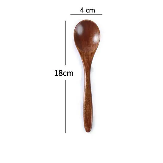 High Quality Cheap Natural Eco-Friendly Reusable Wood Spoon Food Wooden Kitchen Spoons
