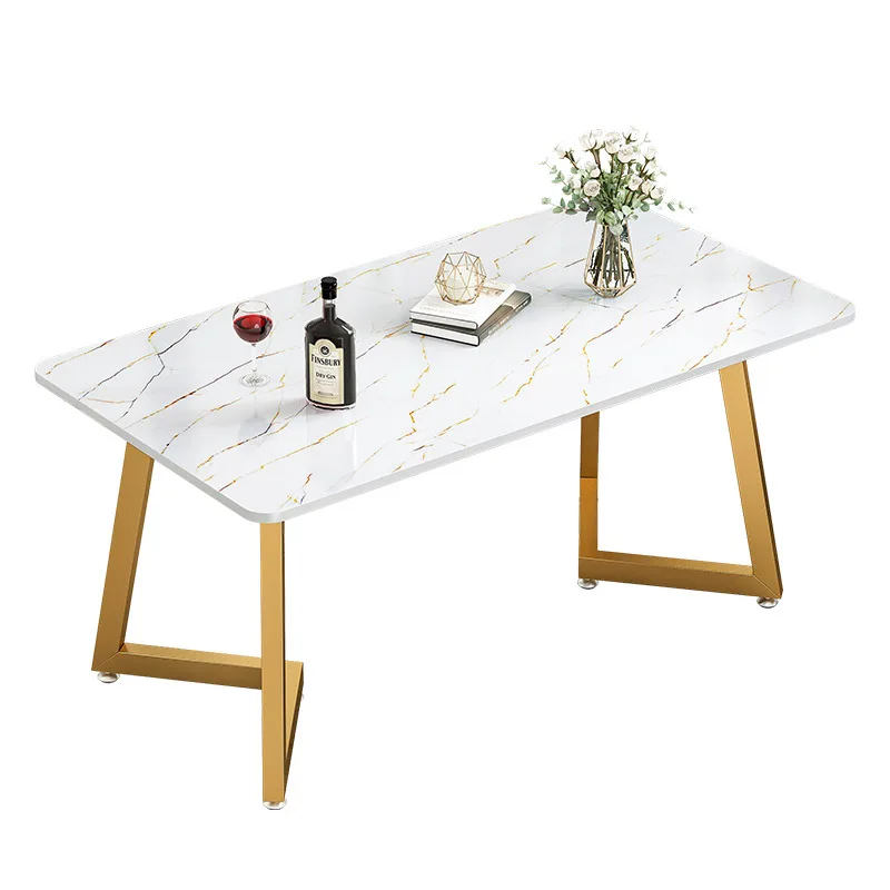 Multifunctional small apartment steel wood dining table dinner table for modern dining table