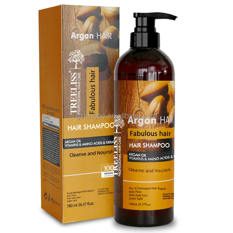 Morroco Organic Argan Oil Hair Shampoo TREELISS Anti Dandruff Hair Loss Treatment Hair Lotion Care