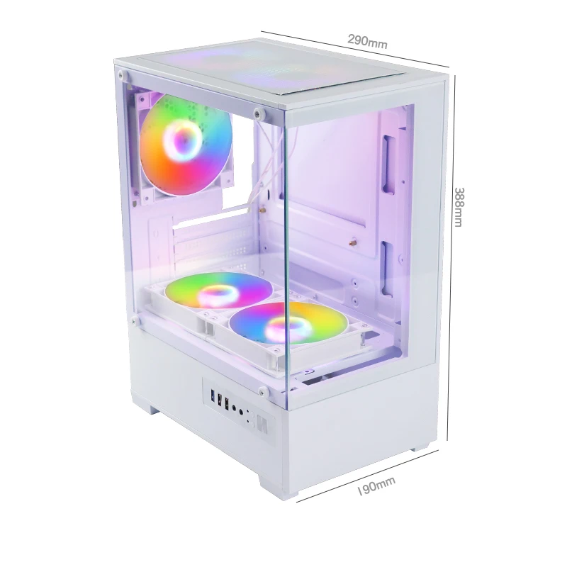 Choiyan Office Desktop Pc Case Tower Atx Custom Gaming Case Computer Hardware Cabinet Pc Computer Case Desk Cabinet