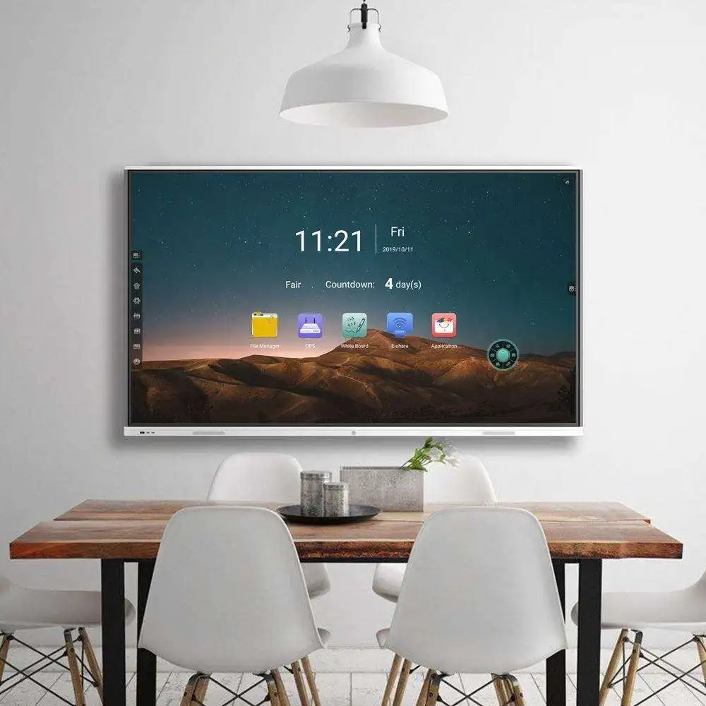 T-B255I High Quality Super Slim Led 4K Smart Touch Board 55 65 Inch Digital Notice Board For School