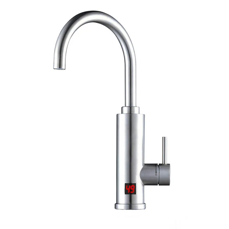 220V Tankless Water Heater Electric Faucet Tap Hot Water Heater Instant For Kitchen Bathroom Heating 3000W