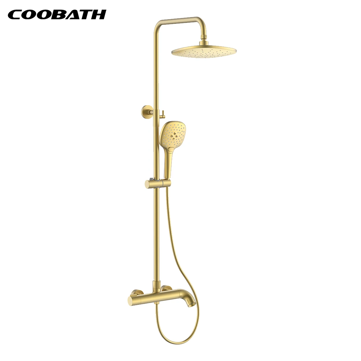 Luxury Brass Bathroom Shower Set Hotel Bath Mixer Faucet Rainfall Shower System Bathroom Kit Modern Design