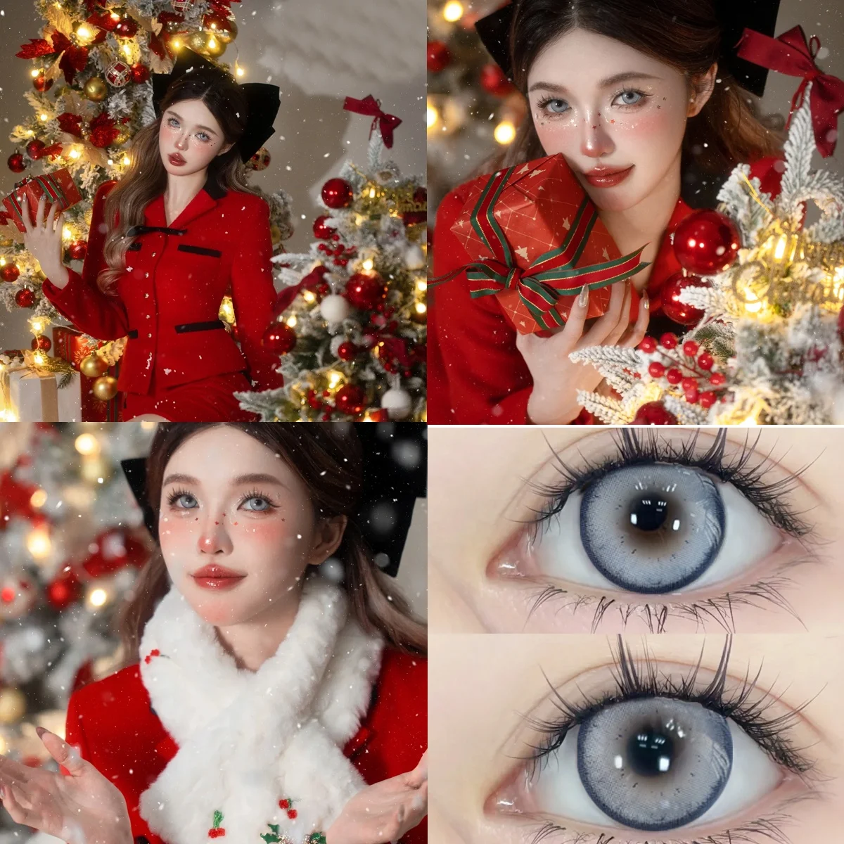 Mesiru Tricolor Blue Cosmetic Color Contact Lens From Korea