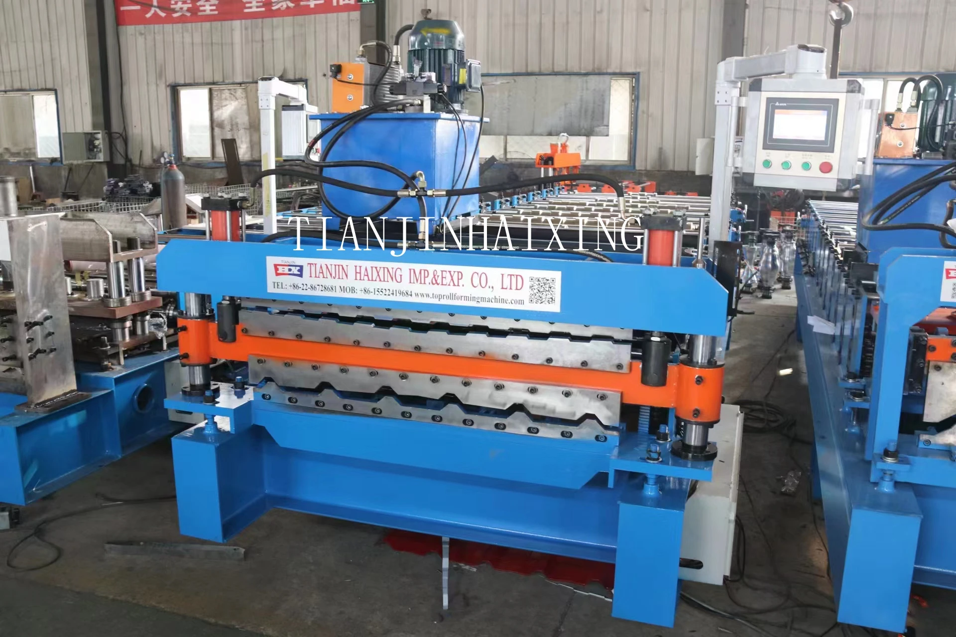 customized color hydraulic guide pillar cutting tile making machine automatic iron steel double layer roof roll forming machine