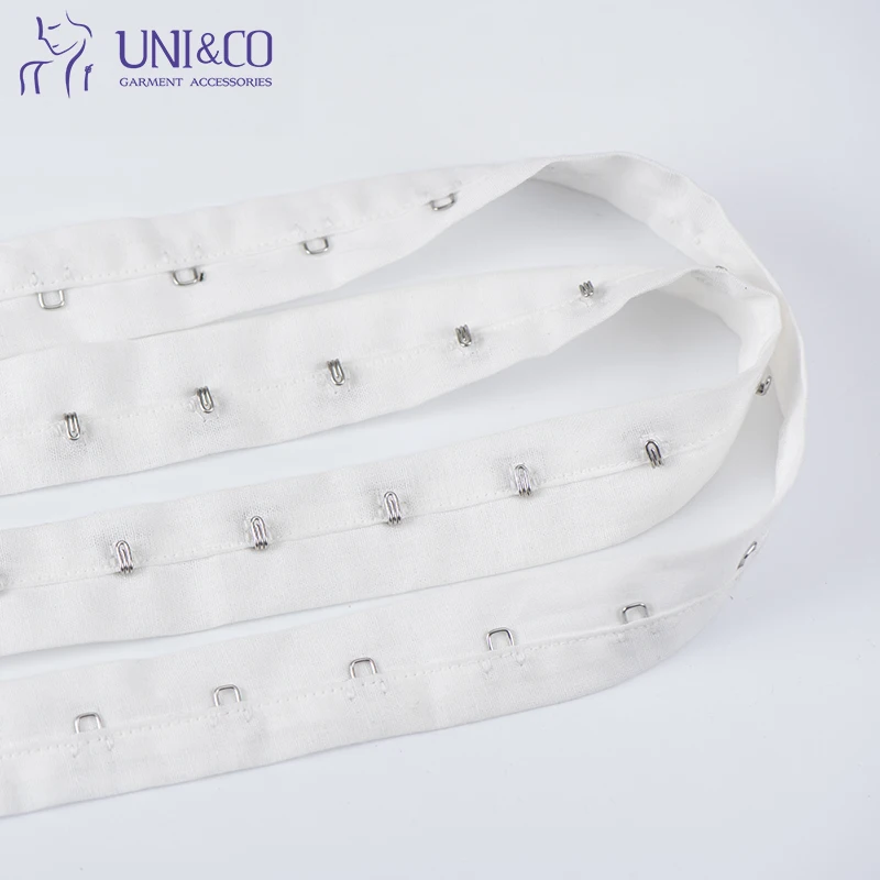 Wholesale Supply Hook And Eye Tape Roll Microfiber Fabric Factory For Corset Crop Top Garment Women Underwear Bra Accessories