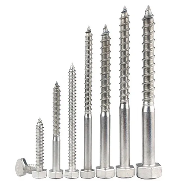 DIN571 Hex Head Wood Screw Zinc Plated Wood Screw