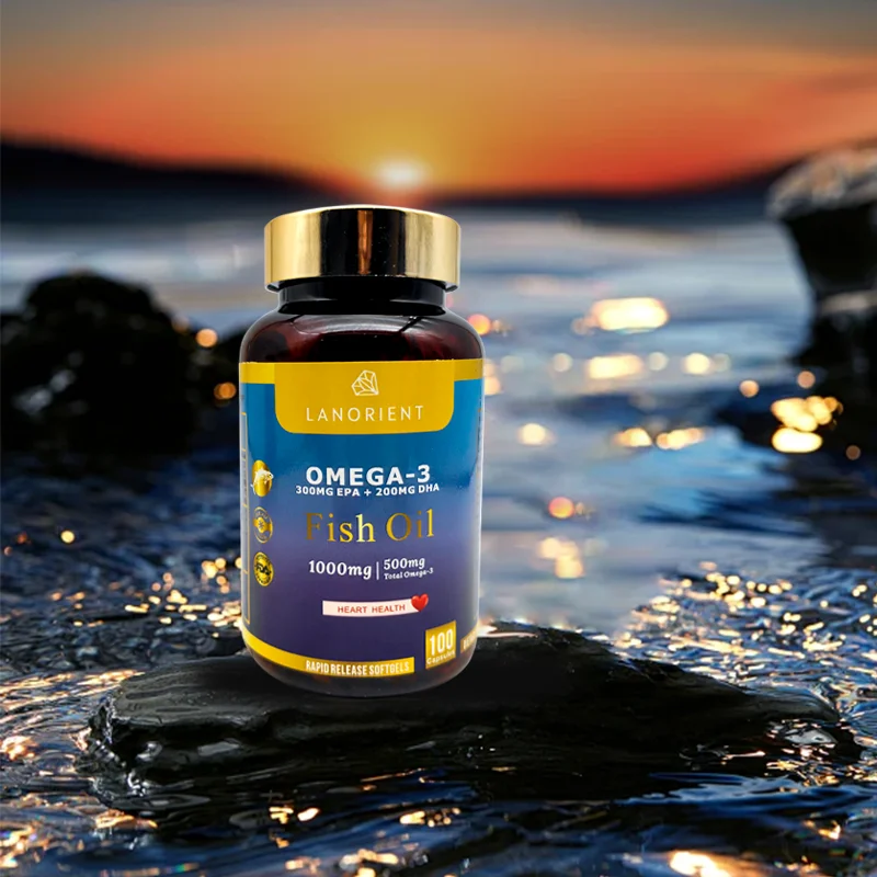 Private Label OMEGA 3 Fish Oil Health Supplement 1000mg Cod Liver Oil Software Capsule