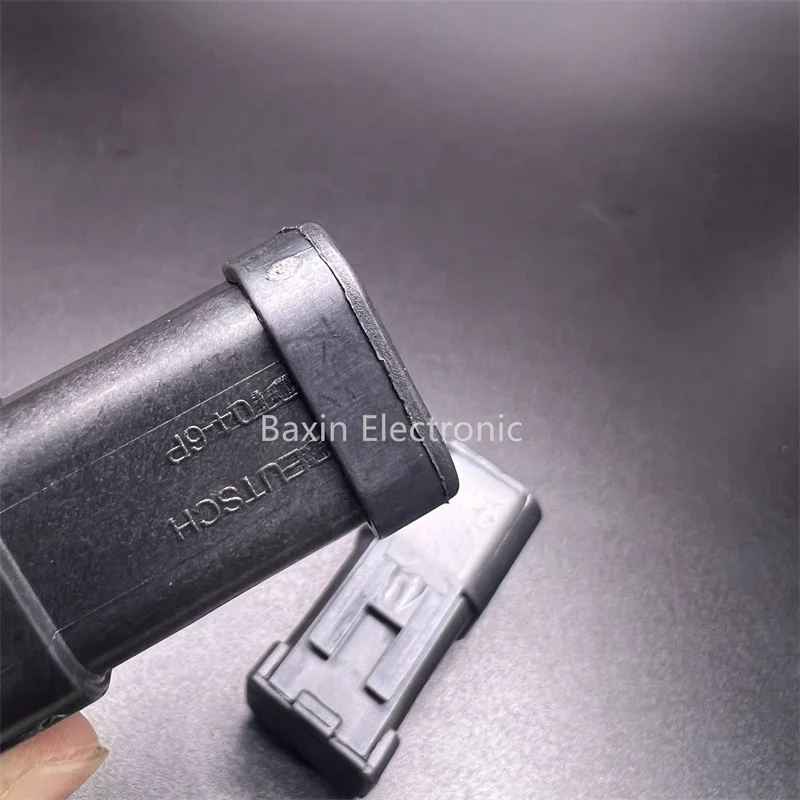 DT04-6P-EP13 deutsch Auto Connector 6PIN with pins assembled REC 6P  BLK BUSBAR 1X6 NICKEL