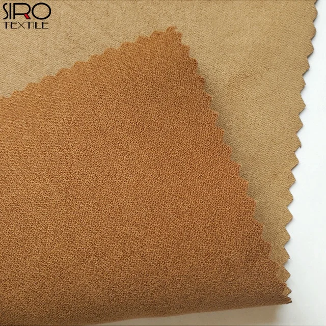 High quality competitive price 100% polyester warp knitted suede fabric for garment