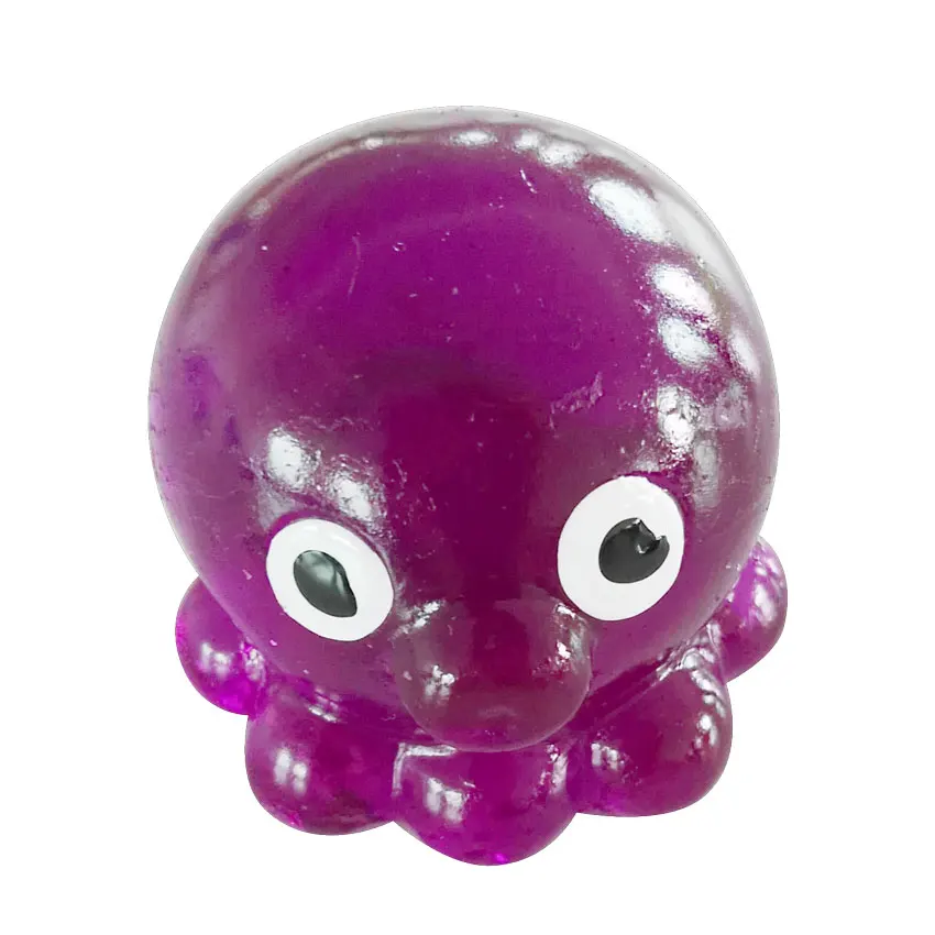 hot sale Small TPR ocean animal  Soft sticky lovely  baby octopus  toy