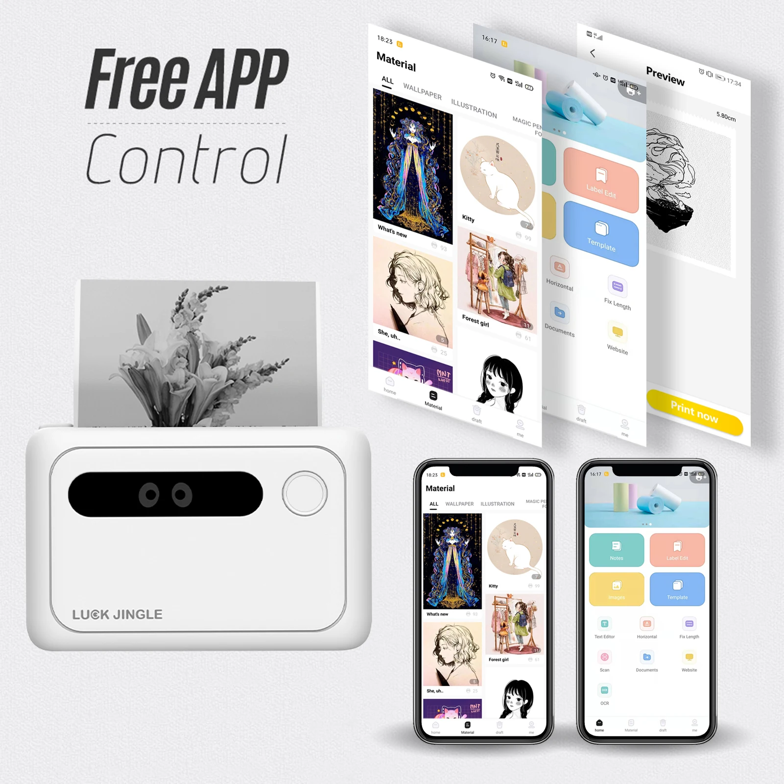 3 inch Cheap Wireless Portable Thermal Photo Camera Printer Mini Print Receipt Phone Pocket Machine For Mobile Android IOS